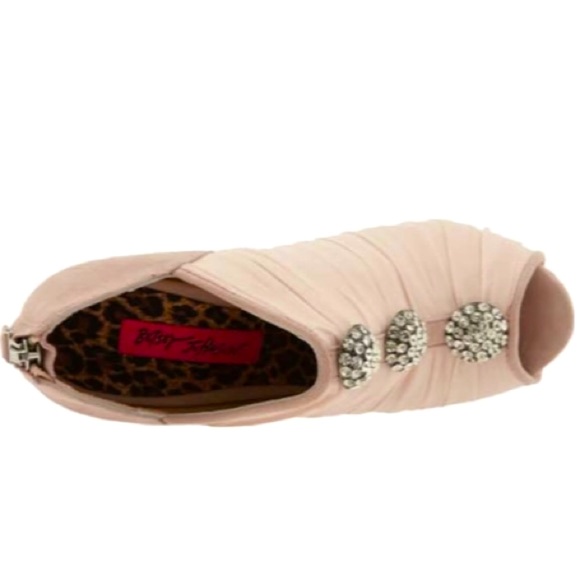 Betsey Johnson Embellished Peep-Toe Bootie - Picture 4 of 8